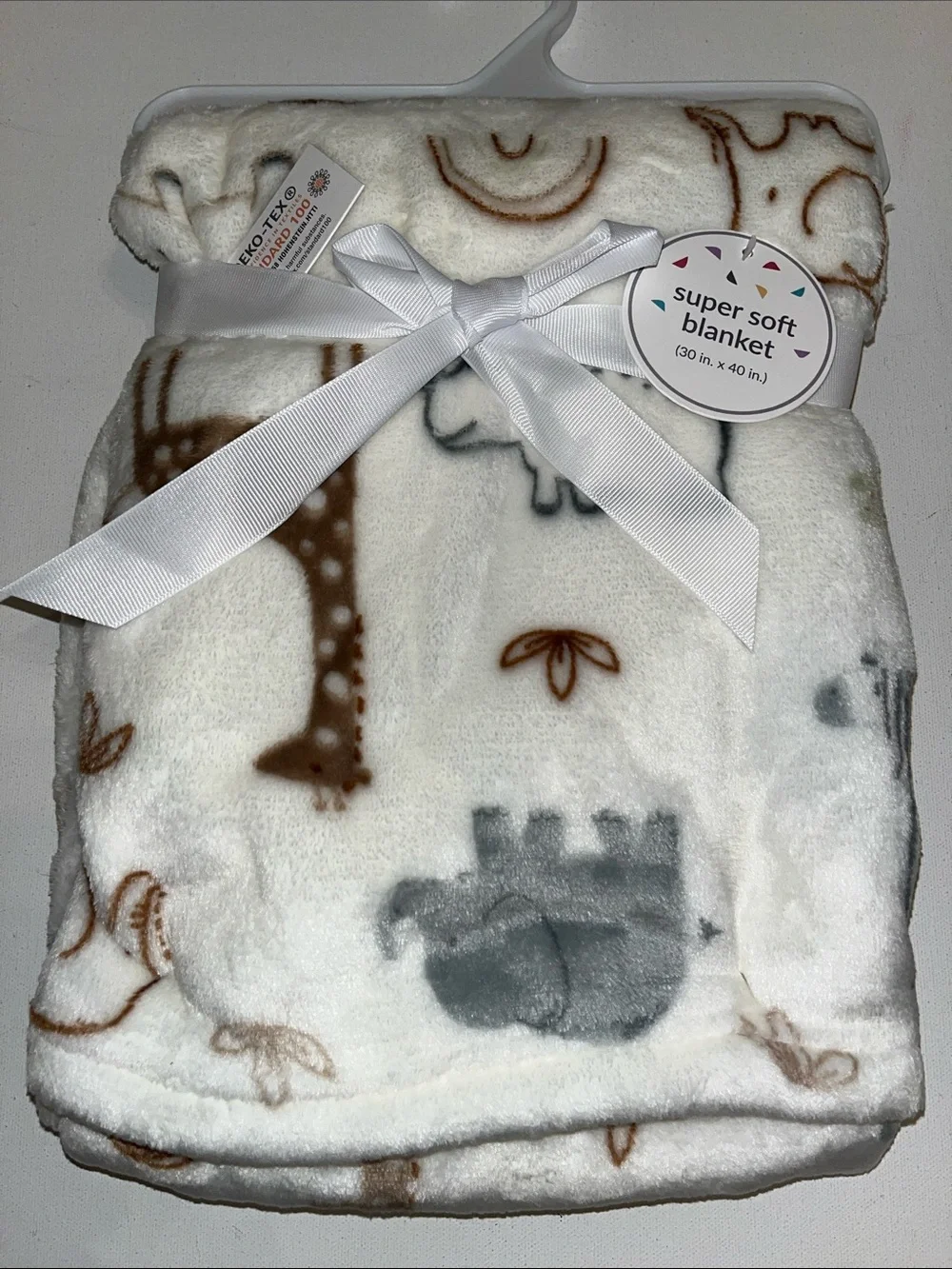 Hippo Rhino Zebra Giraffe Gator  security Blanket throw Baby Boy  Girl Gift